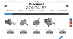 Desktop Screenshot of maquinasgonzalez.com