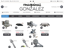 Tablet Screenshot of maquinasgonzalez.com